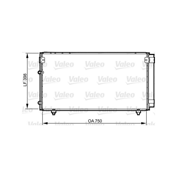 Kondensor, klimatanläggning Valeo 814207 VALEO