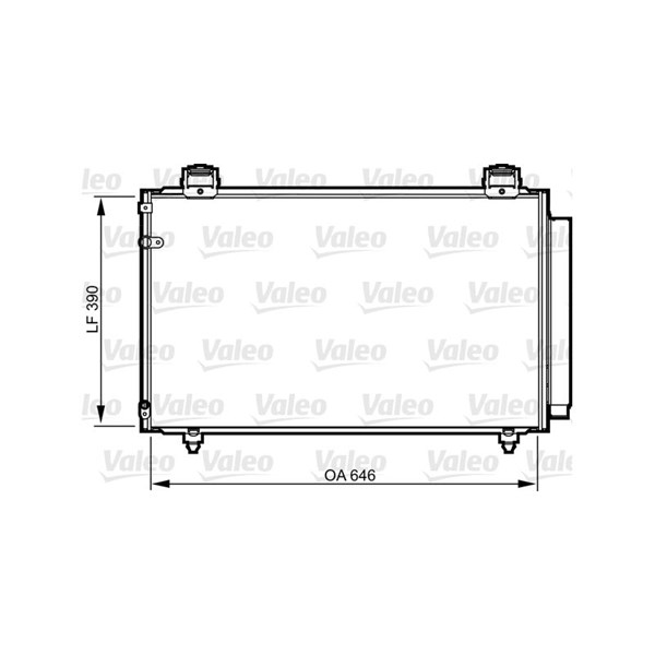Kondensor, klimatanläggning Valeo 814208 VALEO