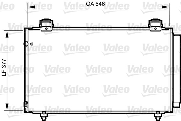Kondensor, klimatanläggning Valeo 814210 VALEO