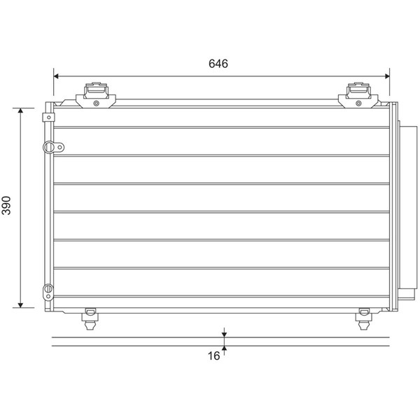 Kondensor, klimatanläggning Valeo 814211 VALEO