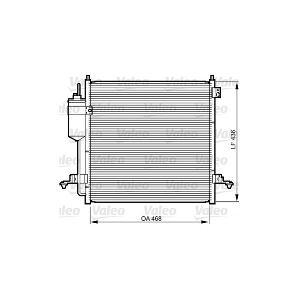 Kondensor, klimatanläggning Valeo 814214 VALEO