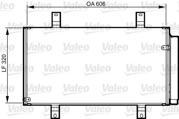 Kondensor, klimatanläggning Valeo 814215 VALEO