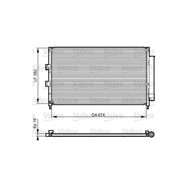 Kondensor, klimatanläggning Valeo 814217 VALEO