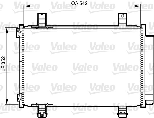 Kondensor, klimatanläggning Valeo 814219 VALEO