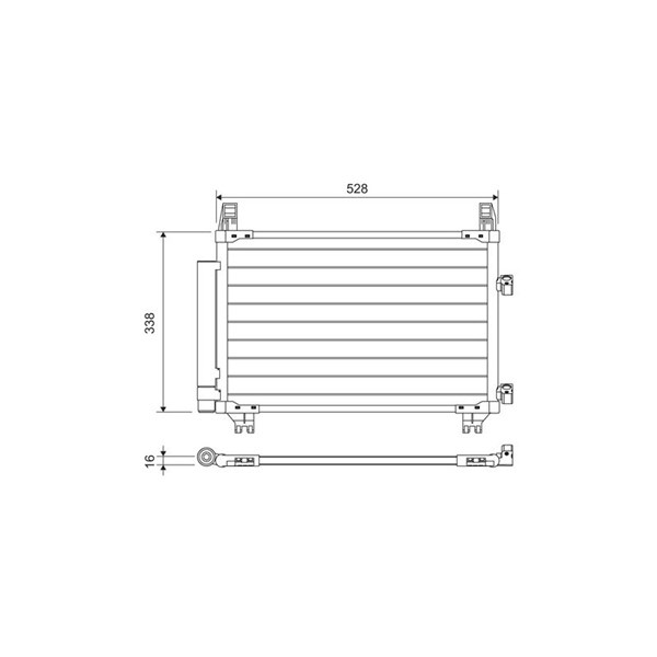 Kondensor, klimatanläggning Valeo 814223 VALEO