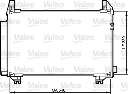 Kondensor, klimatanläggning Valeo 814224 VALEO