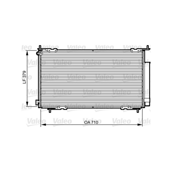 Kondensor, klimatanläggning Valeo 814225 VALEO