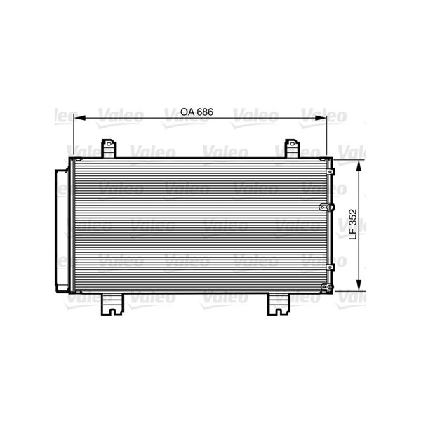 Kondensor, klimatanläggning Valeo 814226 VALEO