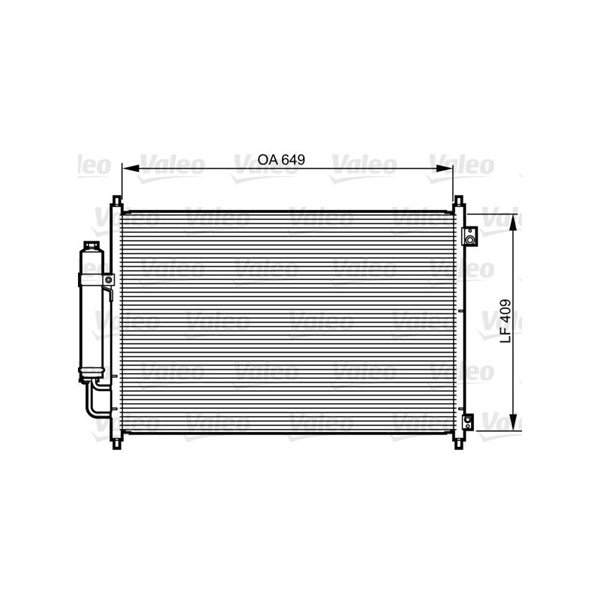 Kondensor, klimatanläggning Valeo 814231 VALEO