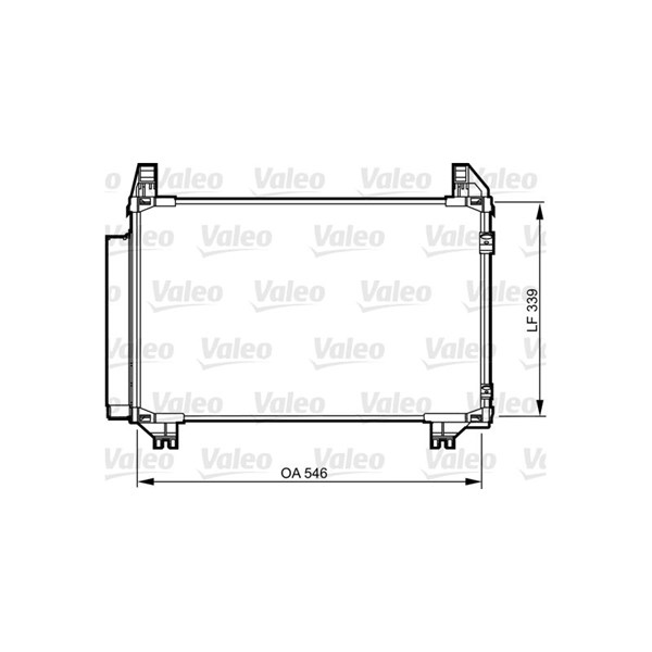 Kondensor, klimatanläggning Valeo 814233 VALEO
