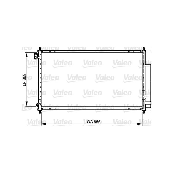 Kondensor, klimatanläggning Valeo 814242 VALEO