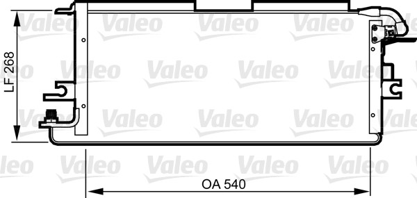 Kondensor, klimatanläggning Valeo 814245 VALEO