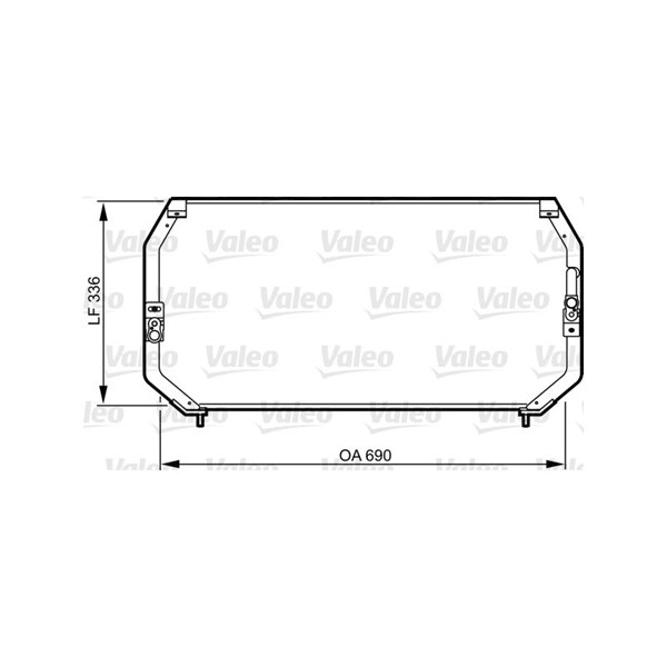 Kondensor, klimatanläggning Valeo 814246 VALEO