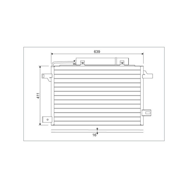 Kondensor, klimatanläggning Valeo 814249 VALEO