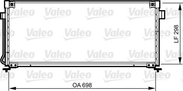 Kondensor, klimatanläggning Valeo 814259 VALEO