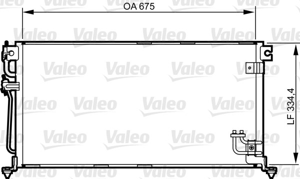 Kondensor, klimatanläggning Valeo 814272 VALEO
