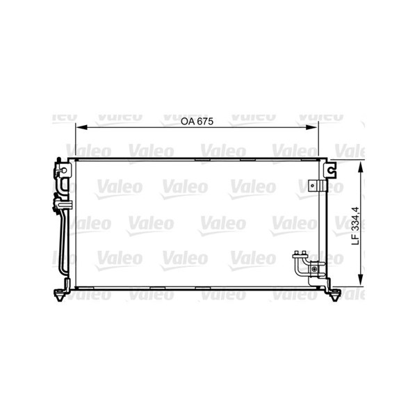 Kondensor, klimatanläggning Valeo 814272 VALEO