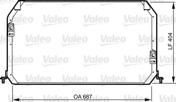 Kondensor, klimatanläggning Valeo 814282 VALEO