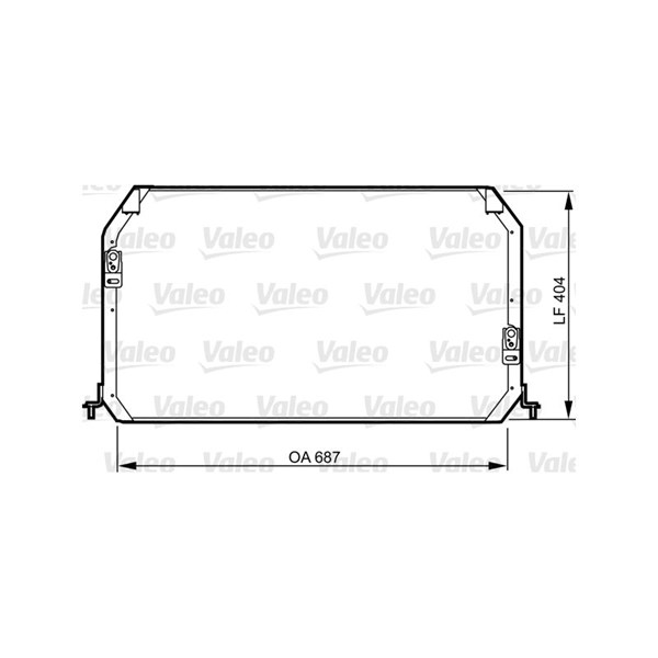 Kondensor, klimatanläggning Valeo 814282 VALEO