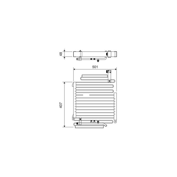 Kondensor, klimatanläggning Valeo 814296 VALEO