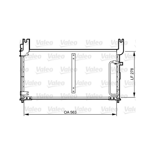 Kondensor, klimatanläggning Valeo 814305 VALEO
