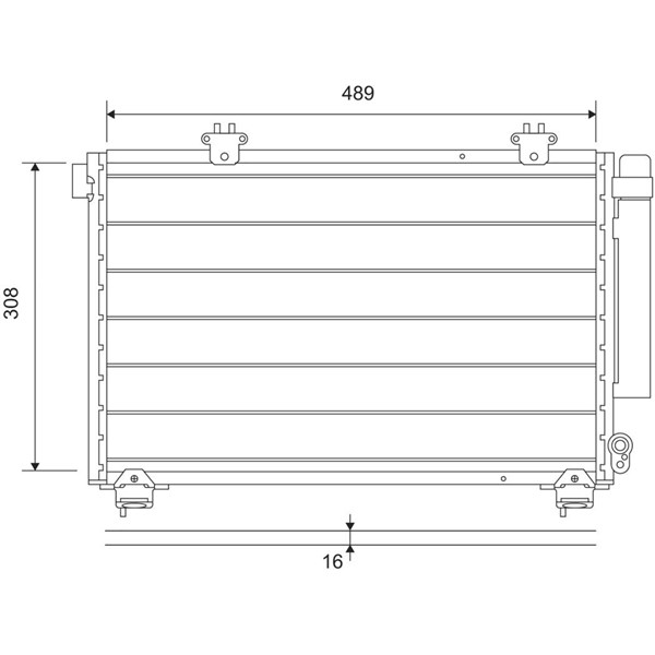 Kondensor, klimatanläggning Valeo 814307 VALEO