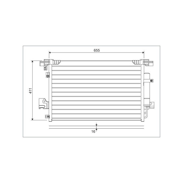 Kondensor, klimatanläggning Valeo 814315 VALEO
