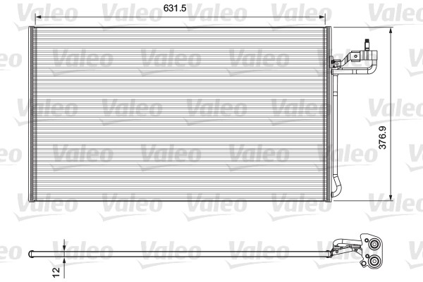 Kondensor, klimatanläggning Valeo 814322 VALEO