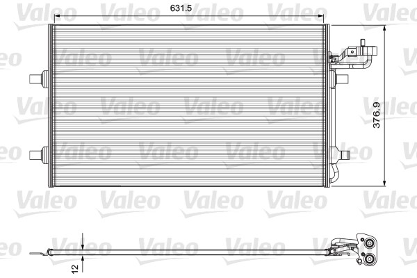 Kondensor, klimatanläggning Valeo 814324 VALEO