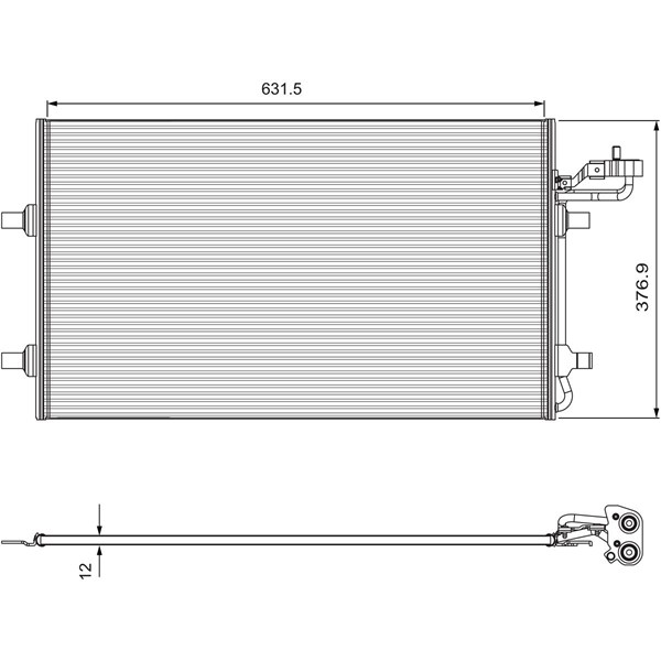 Kondensor, klimatanläggning Valeo 814324 VALEO