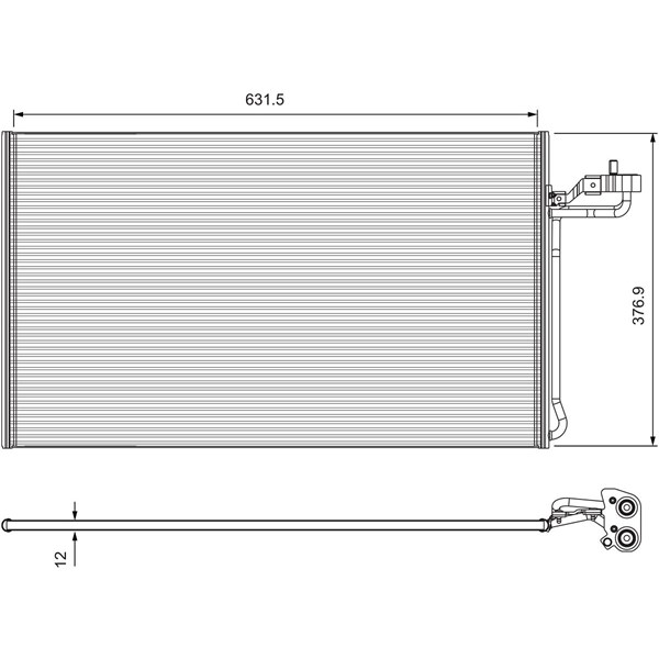 Kondensor, klimatanläggning Valeo 814325 VALEO