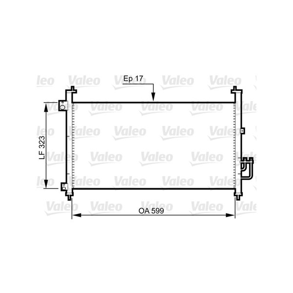 Kondensor, klimatanläggning Valeo 814333 VALEO