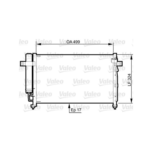 Kondensor, klimatanläggning Valeo 814341 VALEO