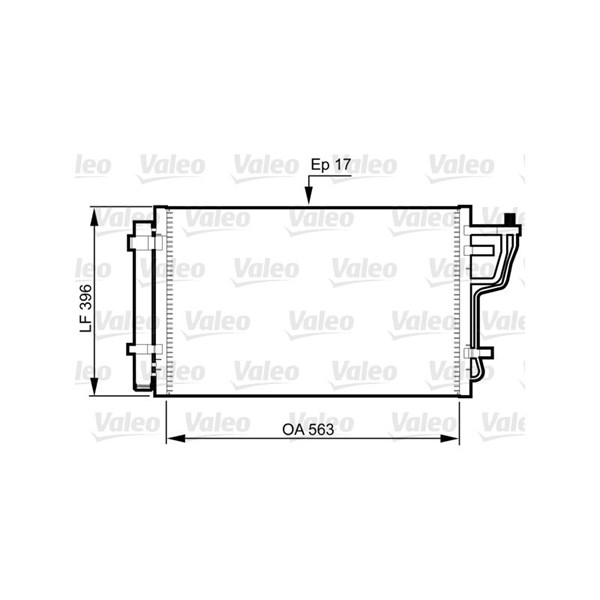 Kondensor, klimatanläggning Valeo 814351 VALEO