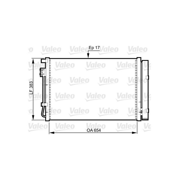 Kondensor, klimatanläggning Valeo 814362 VALEO