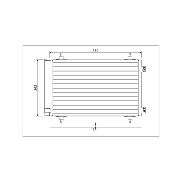 Kondensor, klimatanläggning Valeo 814366 VALEO