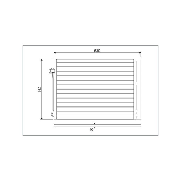 Kondensor, klimatanläggning Valeo 814367 VALEO