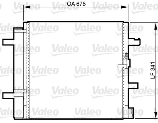 Kondensor, klimatanläggning Valeo 814370 VALEO