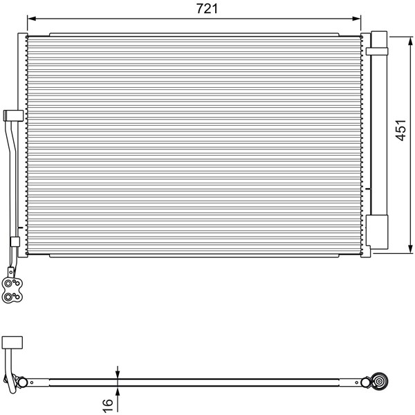 Kondensor, klimatanläggning Valeo 814379 VALEO