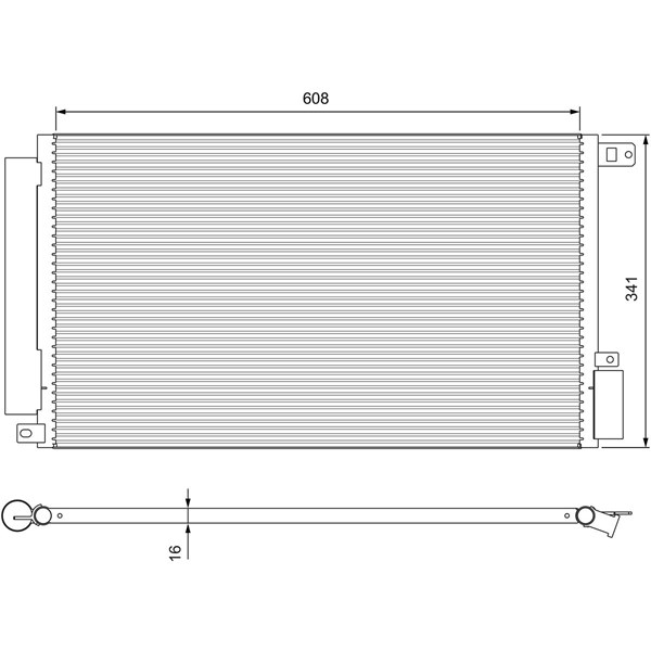 Kondensor, klimatanläggning Valeo 814380 VALEO