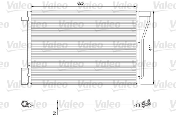 Kondensor, klimatanläggning Valeo 814388 VALEO