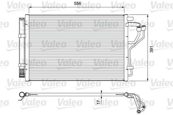 Kondensor, klimatanläggning Valeo 814394 VALEO