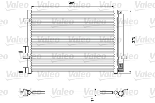 Kondensor, klimatanläggning Valeo 814395 VALEO