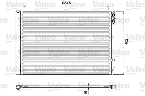 Kondensor, klimatanläggning Valeo 814410 VALEO