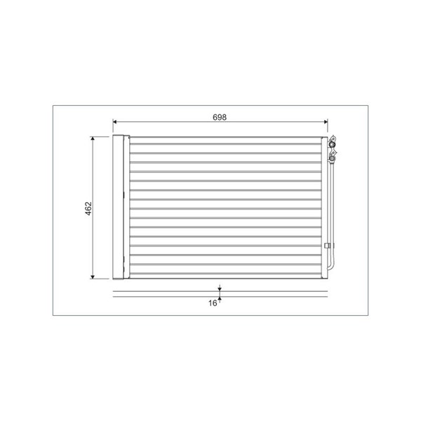 Kondensor, klimatanläggning Valeo 814410 VALEO