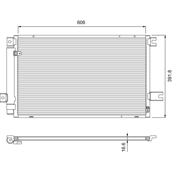 Kondensor, klimatanläggning Valeo 814414 VALEO