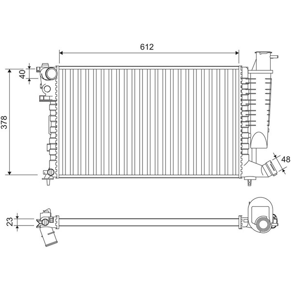 Kylare, motorkylning Valeo 816716 VALEO