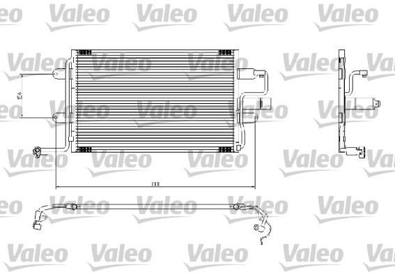 Kondensor, klimatanläggning Valeo 817244 VALEO