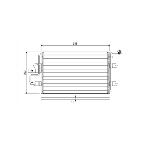 Kondensor, klimatanläggning Valeo 817244 VALEO