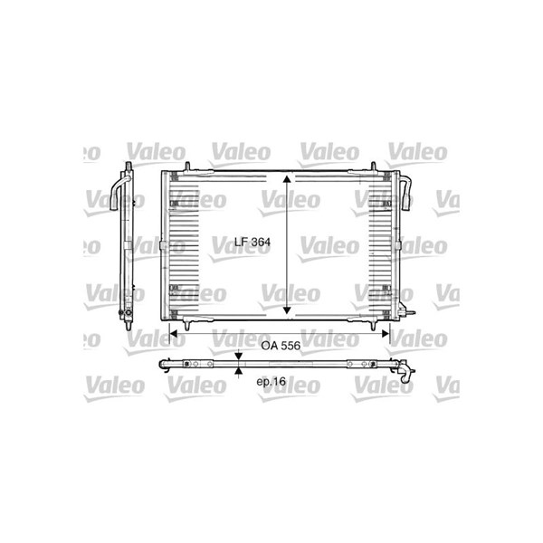 Kondensor, klimatanläggning Valeo 817283 VALEO